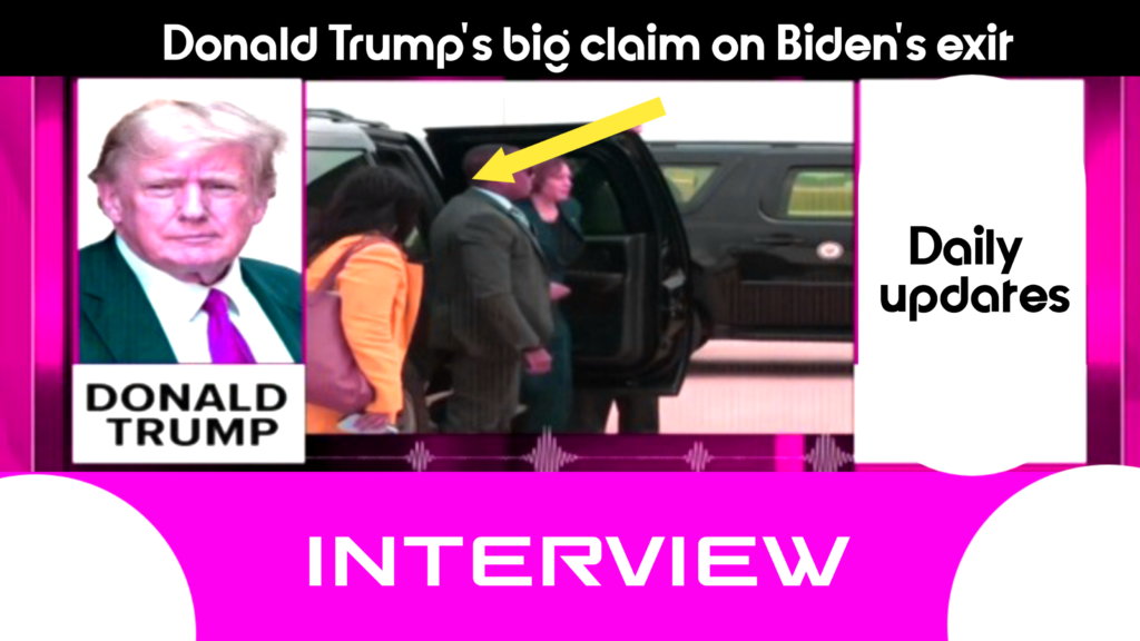 Donald Trump’s big claim on Biden’s exit